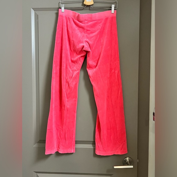 Vintage Juicy Couture bright Pink Velour Pants - Picture 6 of 14